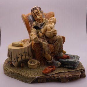 Naturecraft Congleton England Handpainted Stoneware Grandad's Darling #830 1973